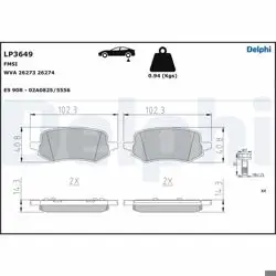 Arka Fren Balatası Ford Puma 19 -