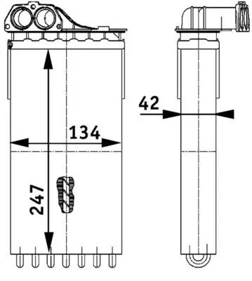 Kalorifer Radyatörü P307 1,4Hdı 1.6 HDI 1.4 16V 1.6 16V 2.0 16V 03-05 Al4 Otomatik Soğutma