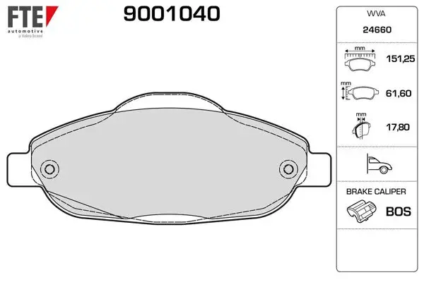 Ön Fren Balatası P308 P3008 1.4 16V / 1.6 16V / 1.6 HDI 09 / 07 -