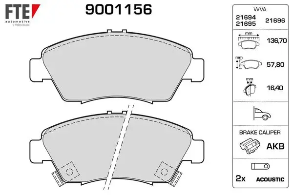 Ön Fren Balata Honda Civic 1.6 1992-2000 Crx 91- Crz 10-
