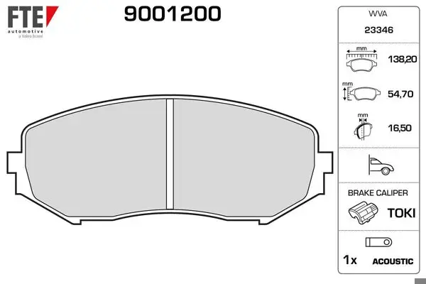 Ön Fren Balatası Suzuki Grand Vitara 2.0 / 1.9Ddıs 10 / 05-