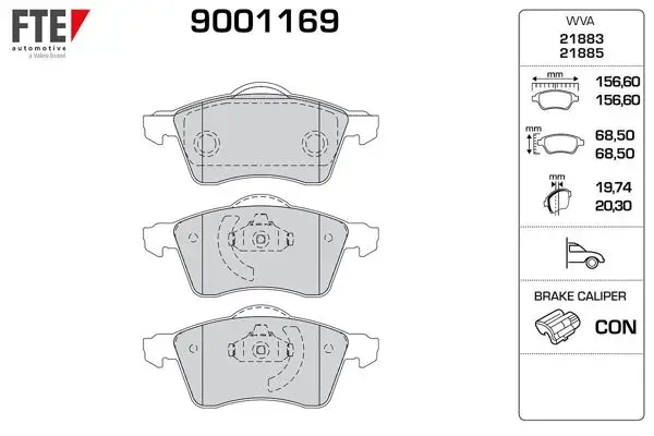 Ön Fren Balatası (15) Transporter T4 90-03