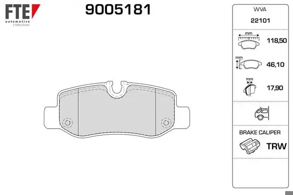 Fren Balatası Arka V-Class W447 14-Vito W447 14 -