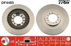 Ön Fren Disk Aynası Havalı Pajero 1998-L200 1996-2007 (4Wd) K74t (314X6)