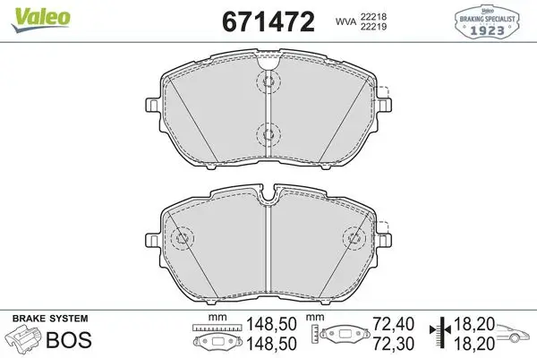 Ön Fren Balatası P308 II 14-Cap: (330×30)