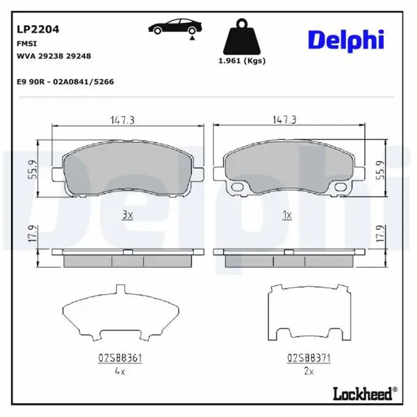 Fren Balatası Arka Mitsubishi Canter 3,0Td 05-15