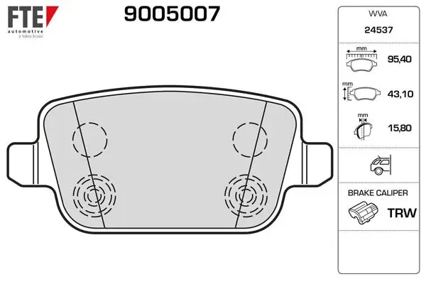 Arka Fren Balatası Mondeo IV Ca2 07-14 S-Max 09-06-S-Max 09-Mondeo III 00-07 IV 07-Kuga 08-Galaxy III 06-/ S80 II 06-S80 Volvo 07-V70 06-V70 Volvo 07-Xc70 06-/ Freelander 2 2.2
