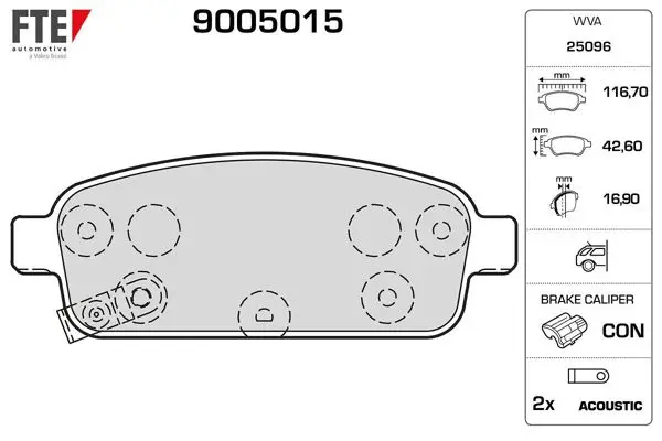 Arka Fren Balatası Astra J Cruze Mokka