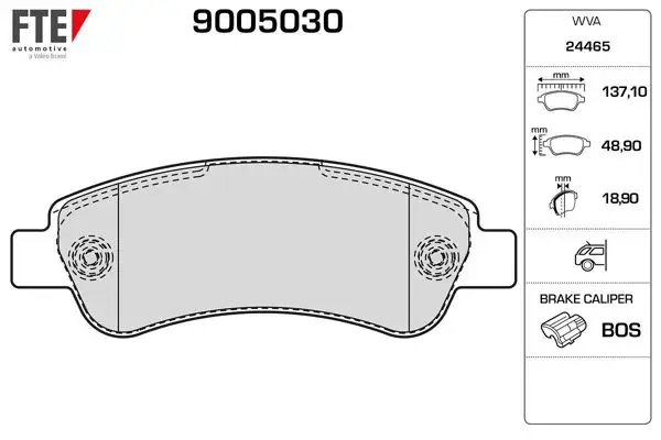 Arka Fren Balatası Ducato Boxer Jumper 2,2D 100 Multijet 2,3D 120 Multijet 3,0D 160 Multijet 07 / 06