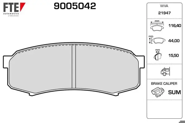 Fren Balatası Arka Land Cruiser 2.7 3.4 4.0 97- Lexus Gx 470 01-