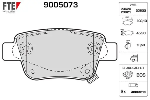 Arka Fren Balatası Disk Toyota Avensis 1.6 03-08 Corolla Verso 04-07