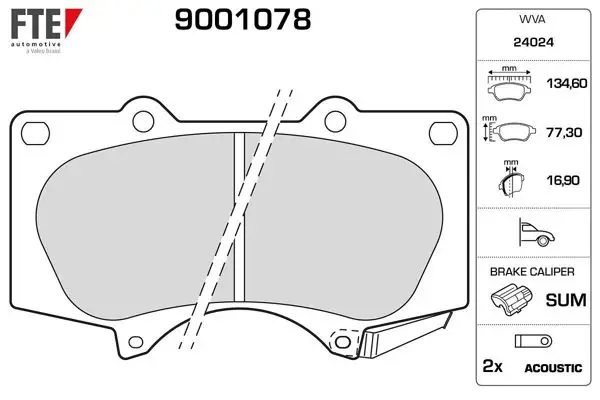 Ön Fren Balatası Toyota Hilux 2009-2012 Land Cruiser J12 03- Mıtsubushı Pajero 2007-2012