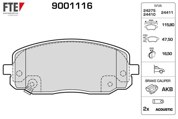 Ön Fren Balatası Hyundai i20 08-15 i10 08-11 / Picanto 04-11