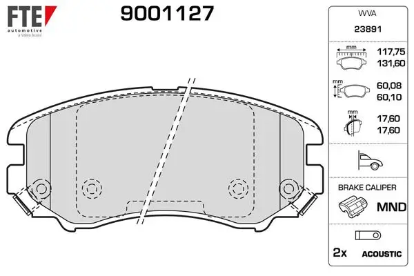 Ön Fren Balatası Hyundai Elantra 05-11 Coupe 02- Sonata 01-05 Tucson 04-08 Cerato 08-10 Magentis 01-11 Soul 08-14 Sportage 04-10