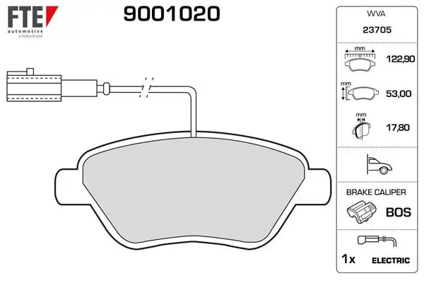 Disk Fren Balatası (On) Fiat Linea, Stilo, Bravo, Siena, Palio, Albea 1.2 / 1.4 / 1.6 / 1.9D Multijet (10 / 01 -) , Doblo 1.3D, Fiorino, Citroen Nemo, Peugeot Bipper