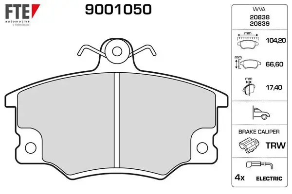 Disk Fren Balatası (On) Fiat Tempra, Tipo, Uno, Punto, Alfaromeo 33, 145, 146, 155
