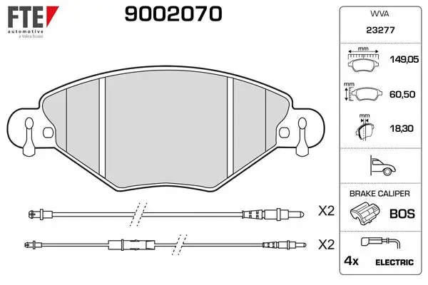 Ön Fren Balatası Citroen C5 1.6 HDI 1.8 16V 2,0I 16V 00 -