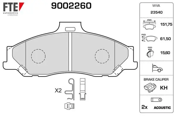 Ön Fren Balatası Ranger 2.5 TD 4X4 04-2.5,2,5D 4X4 99-02 06-11 Mazda B2500 01-03 Bt 50