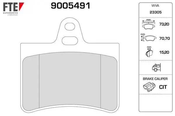 Arka Fren Balatası C5 1.8 16V,2.0 16V,2.0 2,2 HDI,3,0 V6 03 / 01 -