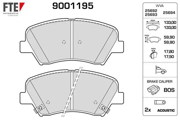 Ön Fren Balatası Hyundai Elantra 2011- Elantra 2016- i30 2011- Kia Optıma 2012- Cerato 2015- Ceed 12-