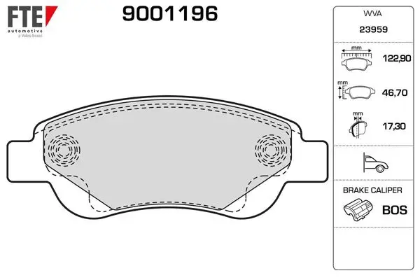 Ön Fren Balatası C1 1.0.1.4 HDI (06 / 05) P.107 1.0.1.4Hdı (06 / 05) Toyota Aygo 1.0 1.4Hdı