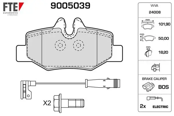 Fren Balatası Arka Viano W639 03-Vito W639 03 -