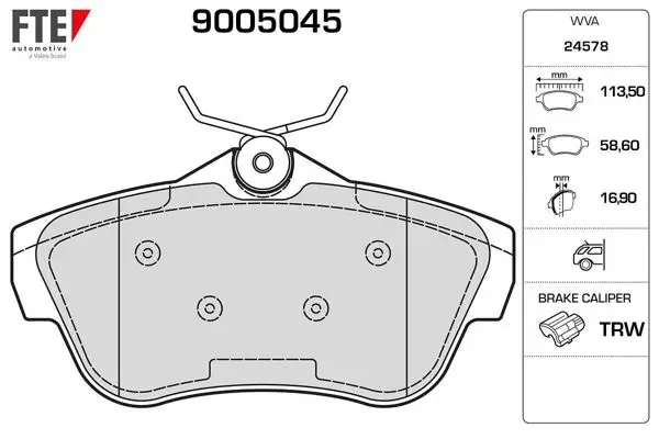 Arka Fren Balatası Expert III Jumpy III Scudo III 2.0 16V,1.6 HDI 90, 2.0 HDI 16V (01 / 2007)