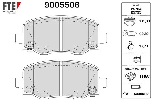 Arka Fren Balatası Jeep Cherokee (Kl) 2.0Crd 4×4 14-2.4 4×4 13 -
