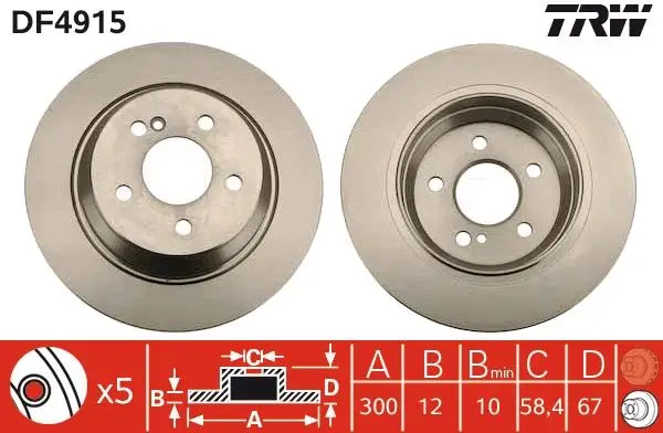 Fren Diski Arka S-Class W221 05-13 C216 06-13