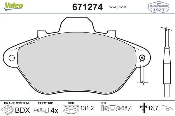 On Arka Fren Balatası Peugeot 605 (10 / 1989-6 / 1994) . Renault Clio II (3 / 1998-3 / 2001) . Clio II