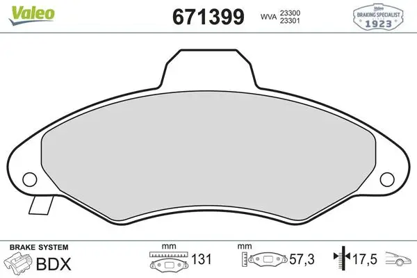 Ön Fren Balatası Ford Escort-1.4-1.6-1.8 90-95 (Fıssız-Sekmansız) 19mm