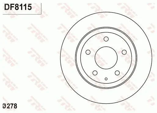 Fren Diski Arka Düz 278-5 Mazda 6 12 -