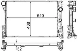 Motor Su Radyatörü C218 14-17 W212 09-16 S212 10-16 C207 10-16 R172 12 -