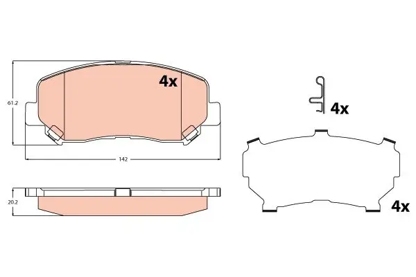Fren Balata Ön 18-A-Seri (W177-V177)-B-Seri (W247)