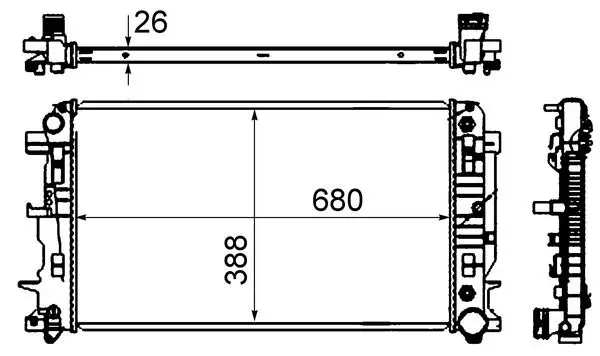 Radyatör Spr.906 CDI (Cr62000s)