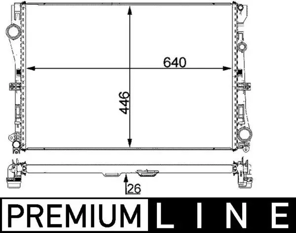 Motor Su Radyatörü W205 14-C205 16-A205 16-S205 14-W213 16-C238 17-A238 17-S213 16 -