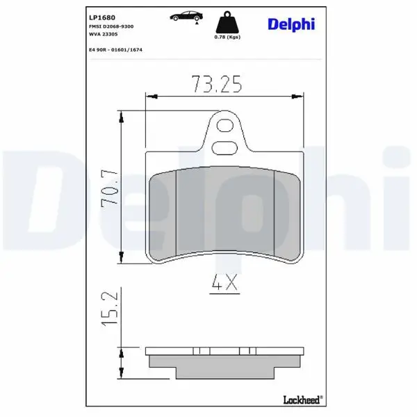 Arka Fren Balatası C5 1.8 16V,2.0 16V,2.0 2,2 HDI,3,0 V6 03 / 01 -