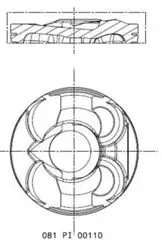 Piston Segman 77.50 mm BMW N13 B16 A Mini N18 B16 A Peugeot 5Fw (Ep6) Citroën 5Fu (Ep6dtx) (Ep6)