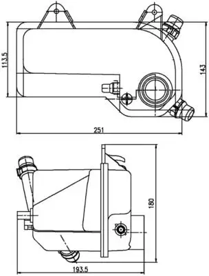 Radyatör Su Deposu BMW E53 M54 M62