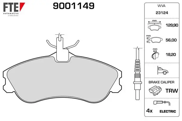Ön Fren Balatası Partner P306 Cabrıolet / Sedan 1,8I 16V 2,0I Berlingo Xsara 1,8I 1,9D