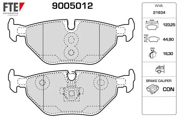 Arka Fren Balatası BMW E46 E36 E85 ABS Li