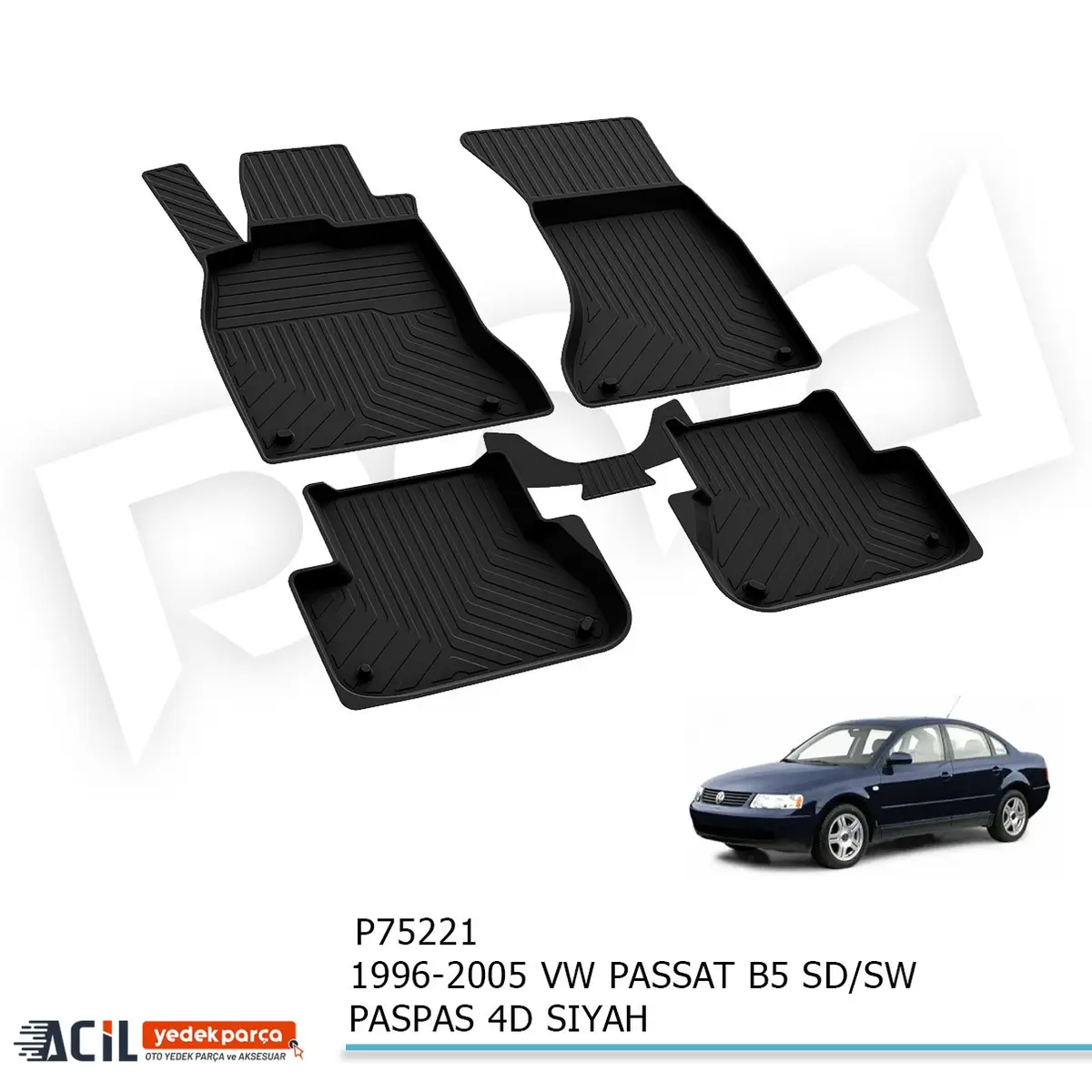 1996-2005 VW PASSAT B5 SD/SW PASPAS 4D SIYAH