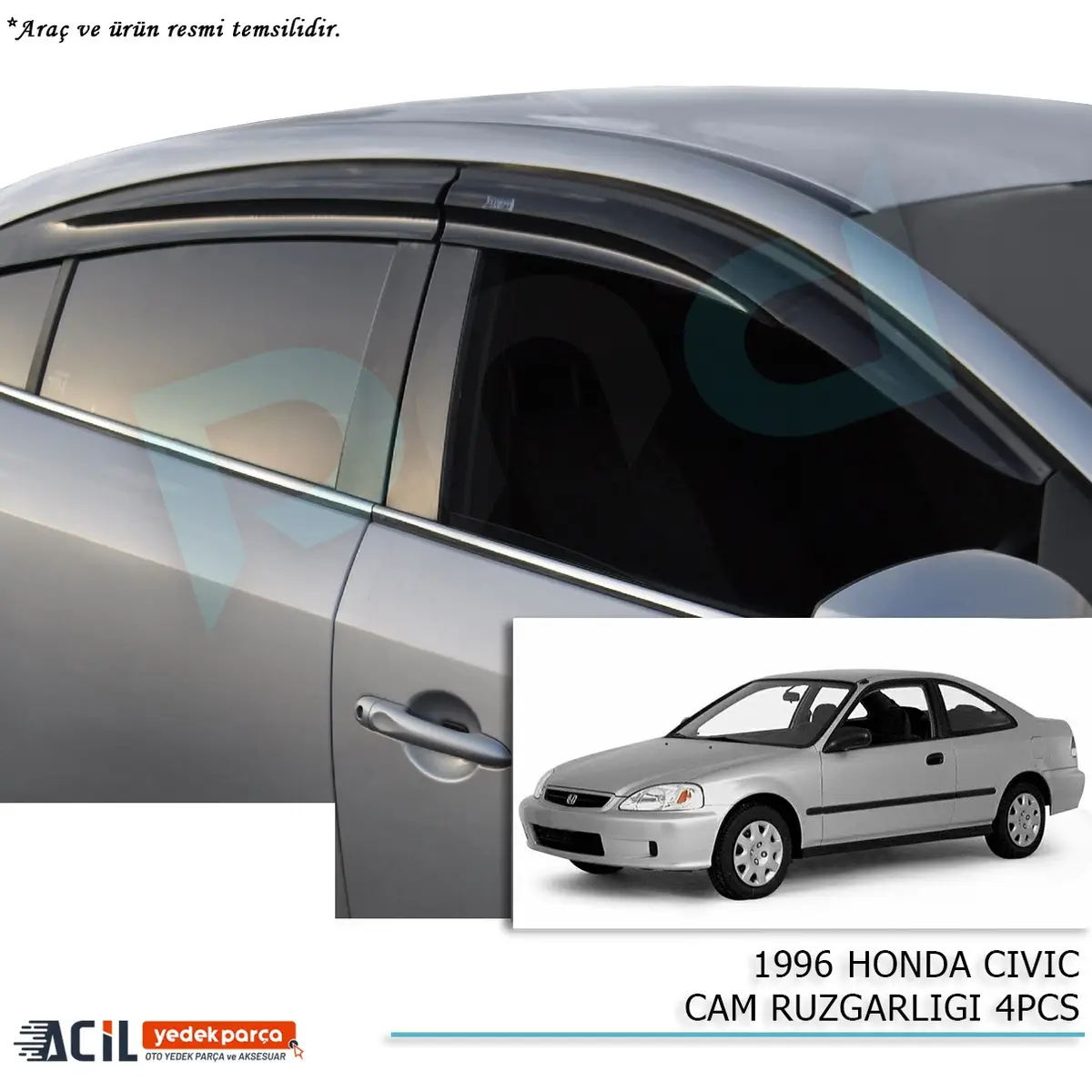 1996 HONDA CIVIC CAM RUZGARLIGI 4PCS
