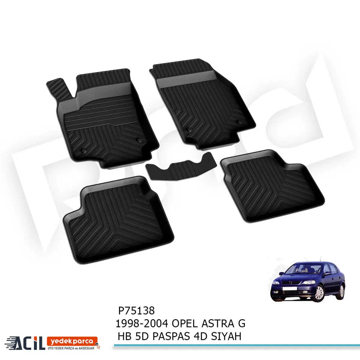 1998-2004 OPEL ASTRA G HB 5KP PASPAS 4D SIYAH
