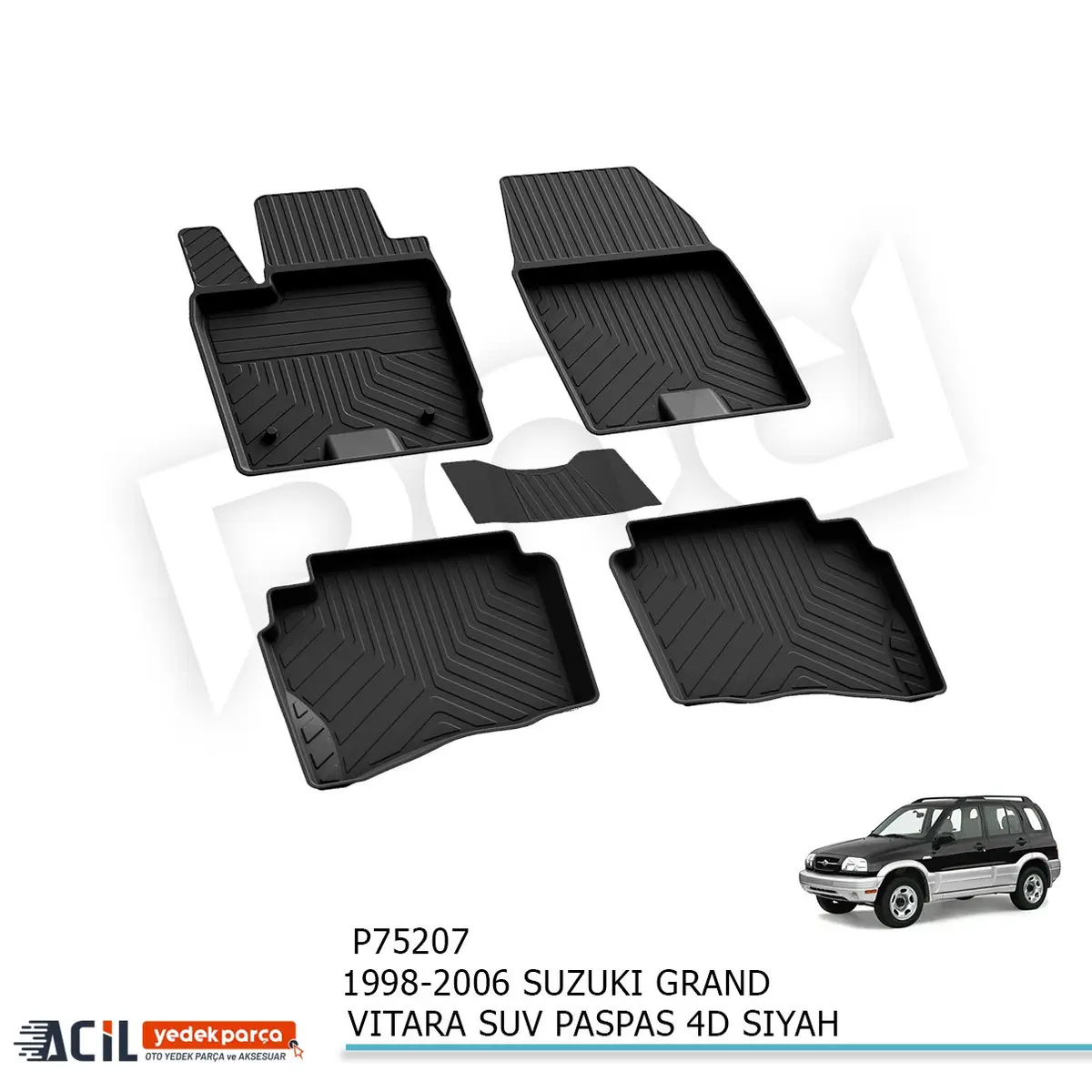 1998-2006 SUZUKI GRAND VITARA SUV PASPAS 4D SIYAH