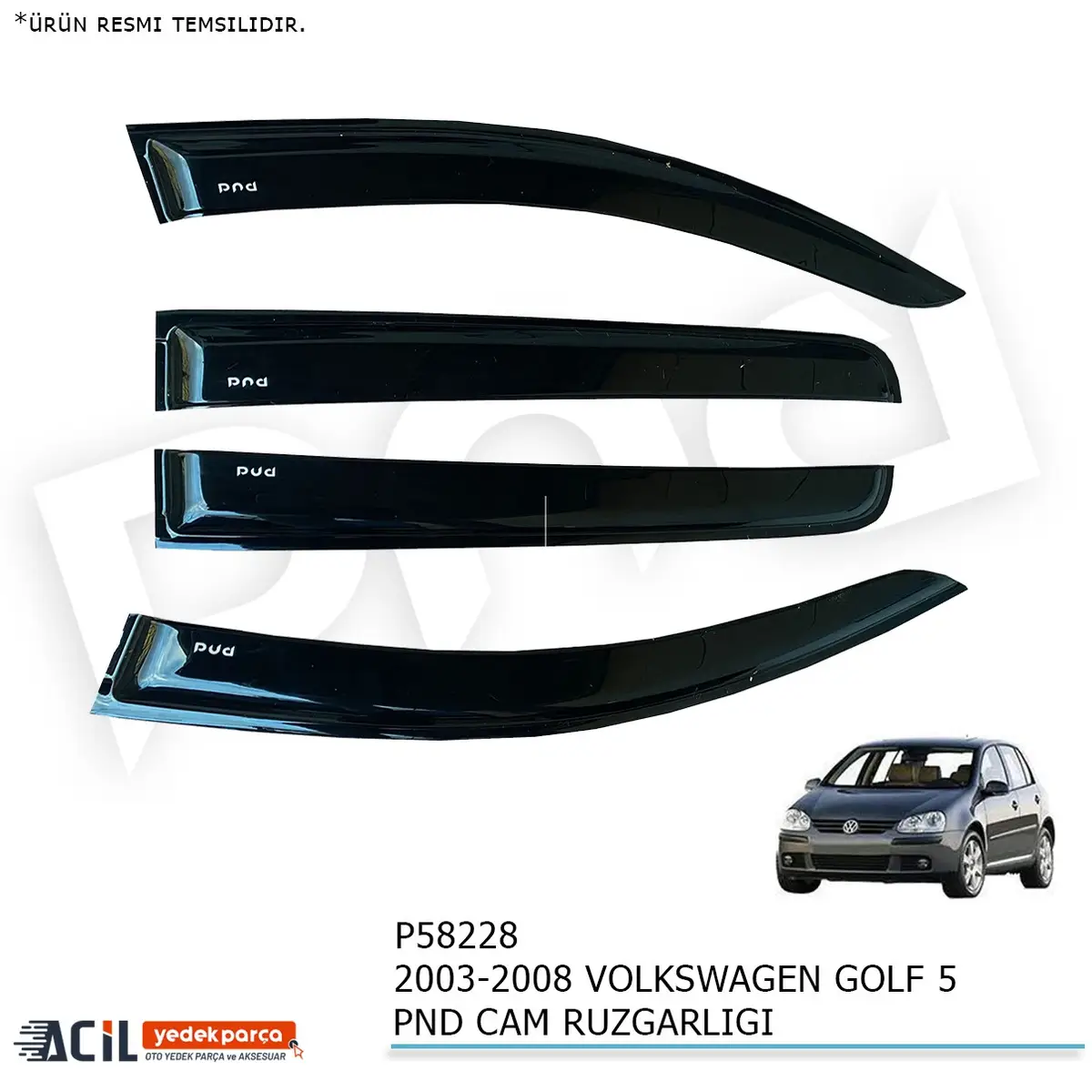 2003-2008 VOLKSWAGEN GOLF 5 PND CAM RUZGARLIGI