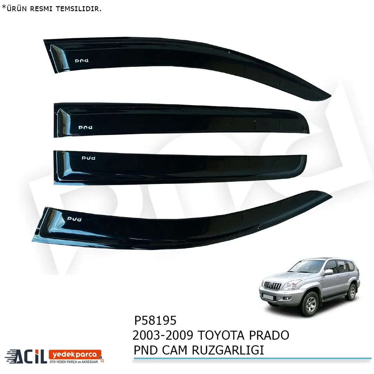 2003-2009 TOYOTA PRADO PND CAM RUZGARLIGI