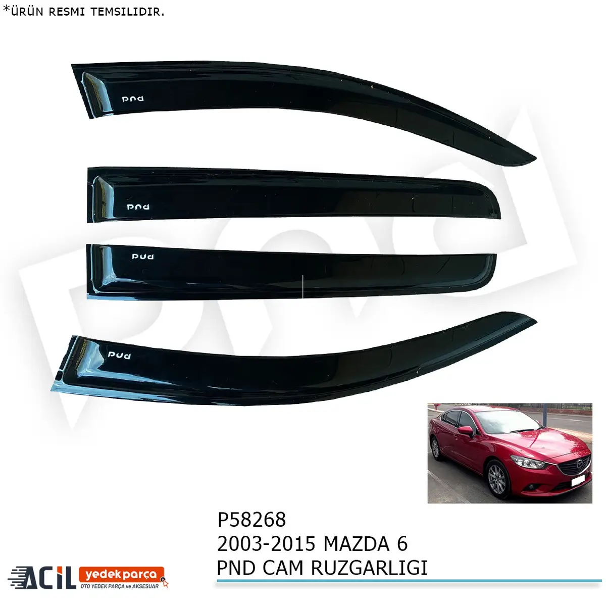 2003-2015 MAZDA 6 PND CAM RUZGARLIGI