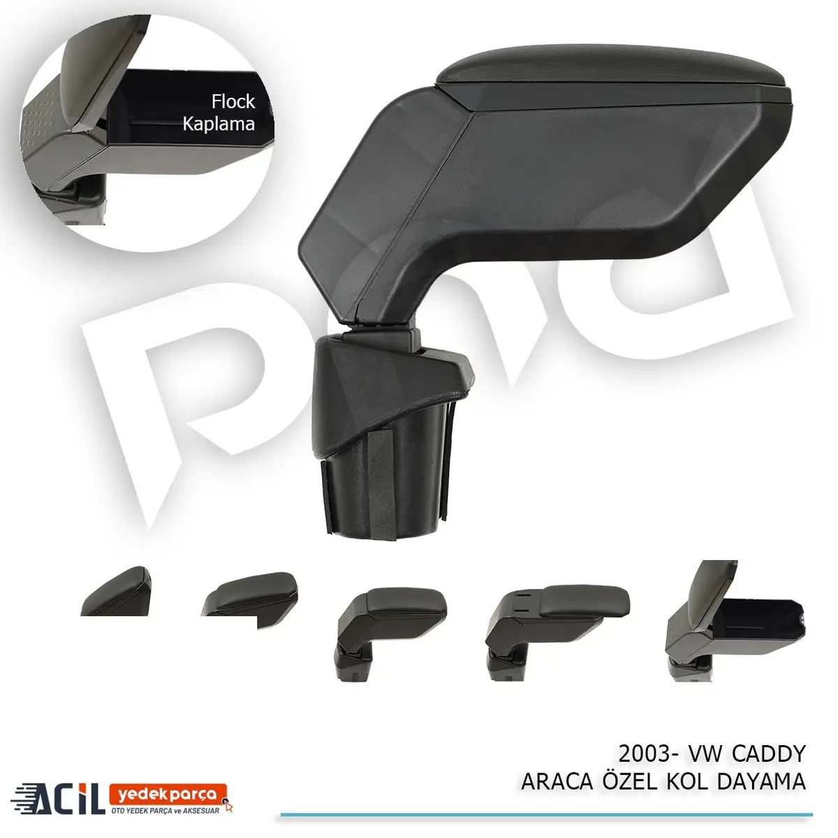 2003+ VW CADDY ARACA OZEL KOL DAYAMA SIYAH