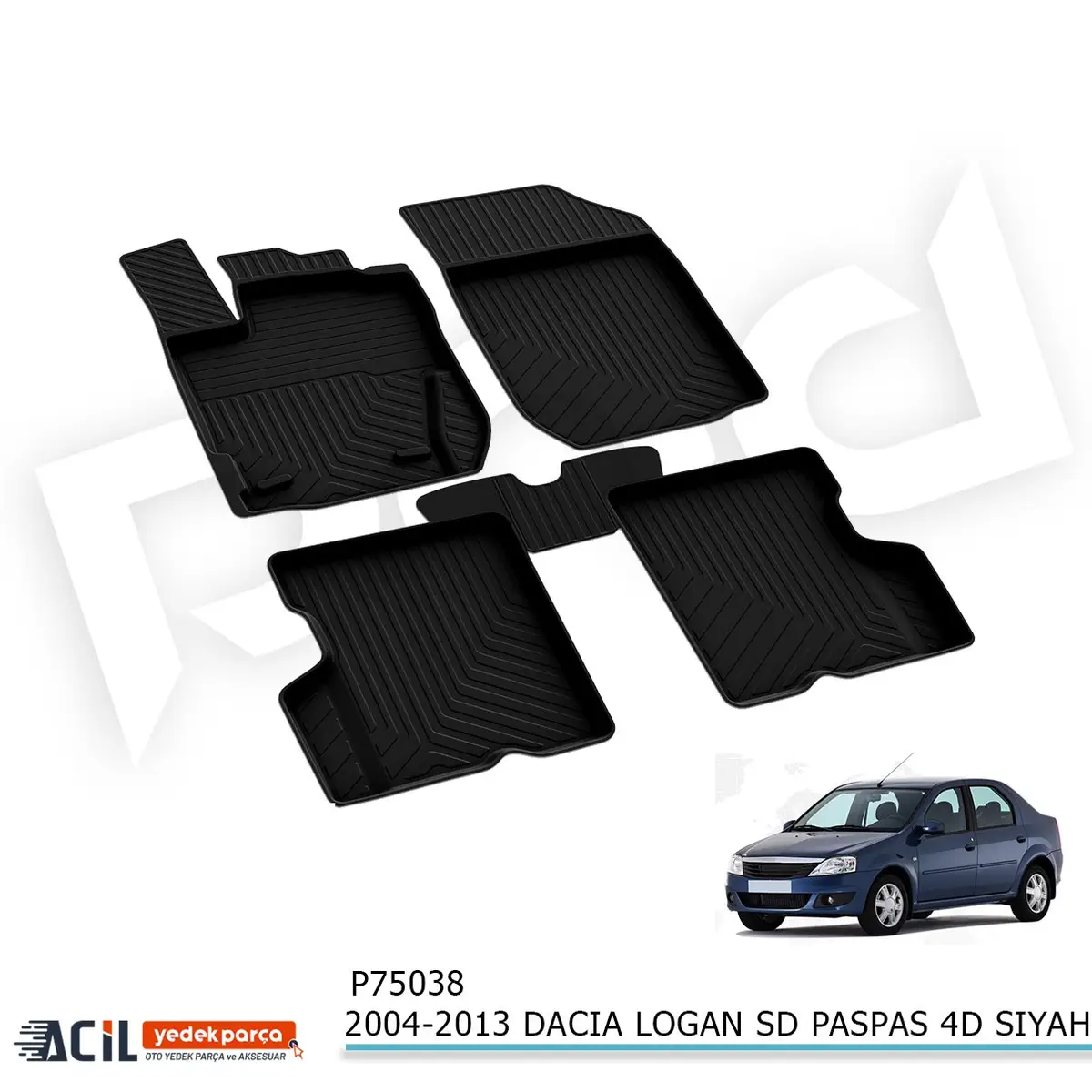 2004-2013 DACIA LOGAN SD PASPAS 4D SIYAH